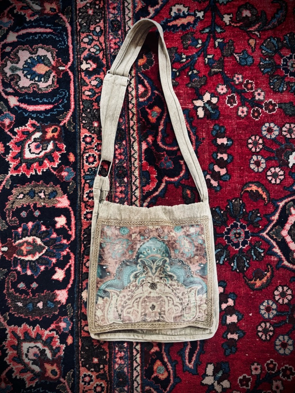 Bohemian Embroidered Crossbody Bag from Earthbound Trading Co